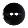 Milward Knap - 0198 - Sort - 17 mm - 6 stk
