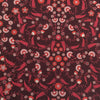 Fastvævet bomuld - Poplin - Blomster - Røde nuancer