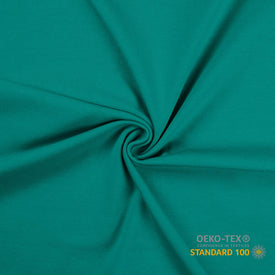 OBS! Fejl i stoffet - Bomuldsjersey - Fv 260 - Emerald grøn