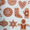 Bomuldsjersey - Juleinspireret print af småkagemænd