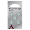 Milward Knap - 0217 - lys grøn - 12 mm - 5 stk
