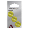 Milward Knap - 0228 - gul - 28 mm - 3 stk