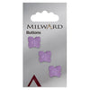 Milward Knap- 0958 - lilla/sommerfugl- 18 mm - 3 stk