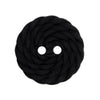 Milward Knap - 1021 - Sort/blomst - 19 mm - 3 stk