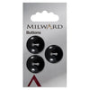 Milward Knap - 1110 - Sort - 20 mm - 3 stk