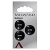 Milward Knap- 1110 - sort - 20 mm - 3 stk