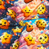 Bomuldsjersey - Farverige cookies