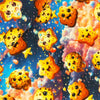Bomuldsjersey - Farverige cookies