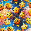 Bomuldsjersey - Farverige cookies