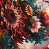 Bomuldsjersey - Påfugl - Sommerfugle - kæmpe blomst