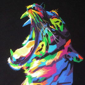 Viskosejersey - Panel - Tiger