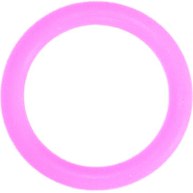 O-Ring - 22mm - Gennemsigtig Pink - 10 stk