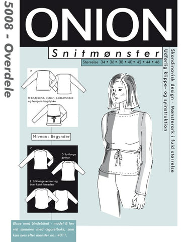 Snitmønster fra Onion, forhandles af Stofbanditten.dk