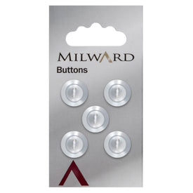 Milward Knap - 0020 - Hvid - 14 mm - 5 stk