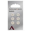 Milward Knap - 0057 - Offwhite - 10 mm - 6 stk