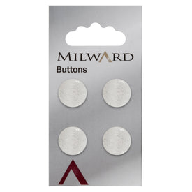 Milward Knap - 0061 - Hvid - 15 mm - 4 stk