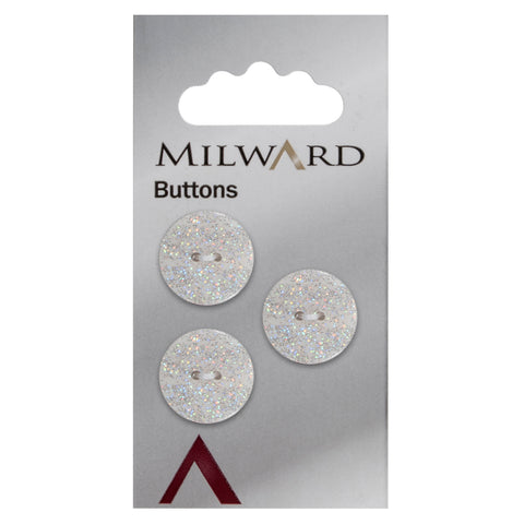 Milward Knap - 0064 - Glitter - 18 mm - 3 stk