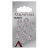 Milward Knap - 0078 - Lys rød - 10 mm - 10 stk
