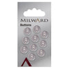 Milward Knap - 0078 - lys rød - 10 mm - 10 stk