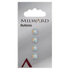 Milward Knap - 0082 - Transparent - 9 mm - 4 stk