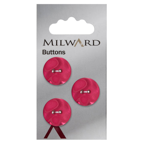 Milward Knap - 0106 - Pink - 18 mm - 3 stk