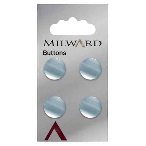 Milward Knap - 0146 - Lys blå - 10 mm - 4 stk