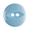 Milward Knap - 0160 - lys blå blank - 17 mm - 6 stk