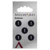 Milward Knap - 0183 - Mørk lilla - 13 mm - 5 stk