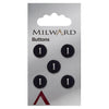 Milward Knap - 0183 - mørk lilla - 13 mm - 5 stk