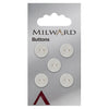 Milward Knap - 0239 - Hvid - 12 mm - 5 stk