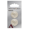 Milward Knap - 0315 - Transparent - 25 mm - 2 stk