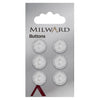 Milward Knap - 0320 - Hvid - 14 mm - 6 stk
