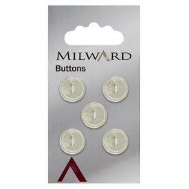 Milward Knap - 0324 - Offwhite - 13 mm - 5 stk