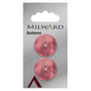 Milward Knap - 0373 - lys rød - 23 mm - 2 stk