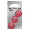 Milward Knap - 0385 - rød-lys - 20 mm - 3 stk