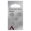 Milward Knap - 0398 - glimmer - 13 mm - 5 stk