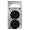 Milward Knap - 0459 - Mørk blå - 28 mm - 2 stk