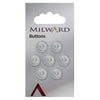 Milward Knap - 0842 - Hvid - 11 mm - 7 stk