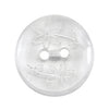 Milward Knap - 0870 - Transparent blomster - 15 mm - 4 stk