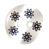 Milward Knap - 0877 - Transparent blomster - 15 mm - 4 stk