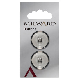 Milward Knap - 0893 - Transparent - 23 mm - 2 stk