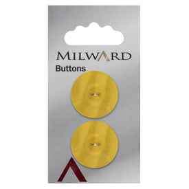 Milward Knap - 0924 - Gul - 24 mm - 2 stk