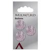 Milward Knap - 1095 - lys rød - 18 mm - 3 stk