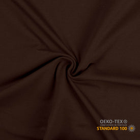 Bomuldsjersey - Fv 580 - Mørkebrun